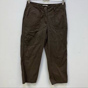 Talbots Petites Brown Capri Pants